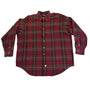 Ralph Lauren Red Plaid Cotton Button-Down Shirt Long Sleeve Classic Fit Sz XL