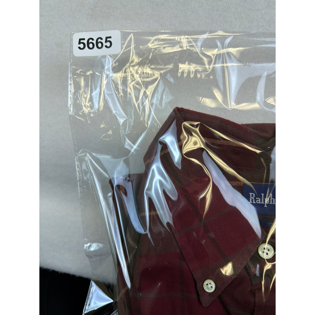 Ralph Lauren Red Plaid Cotton Button-Down Shirt Long Sleeve Classic Fit Sz XL