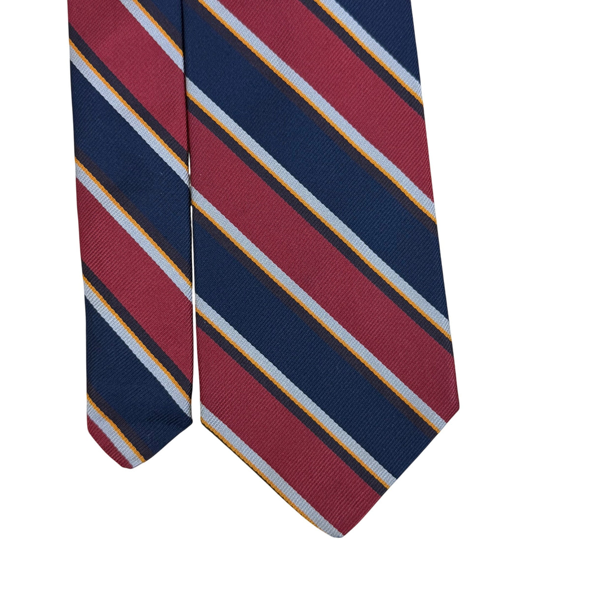 Vintage Brooks Brothers Red/Blue Silk Striped Tie 57" Classic Design USA-Made