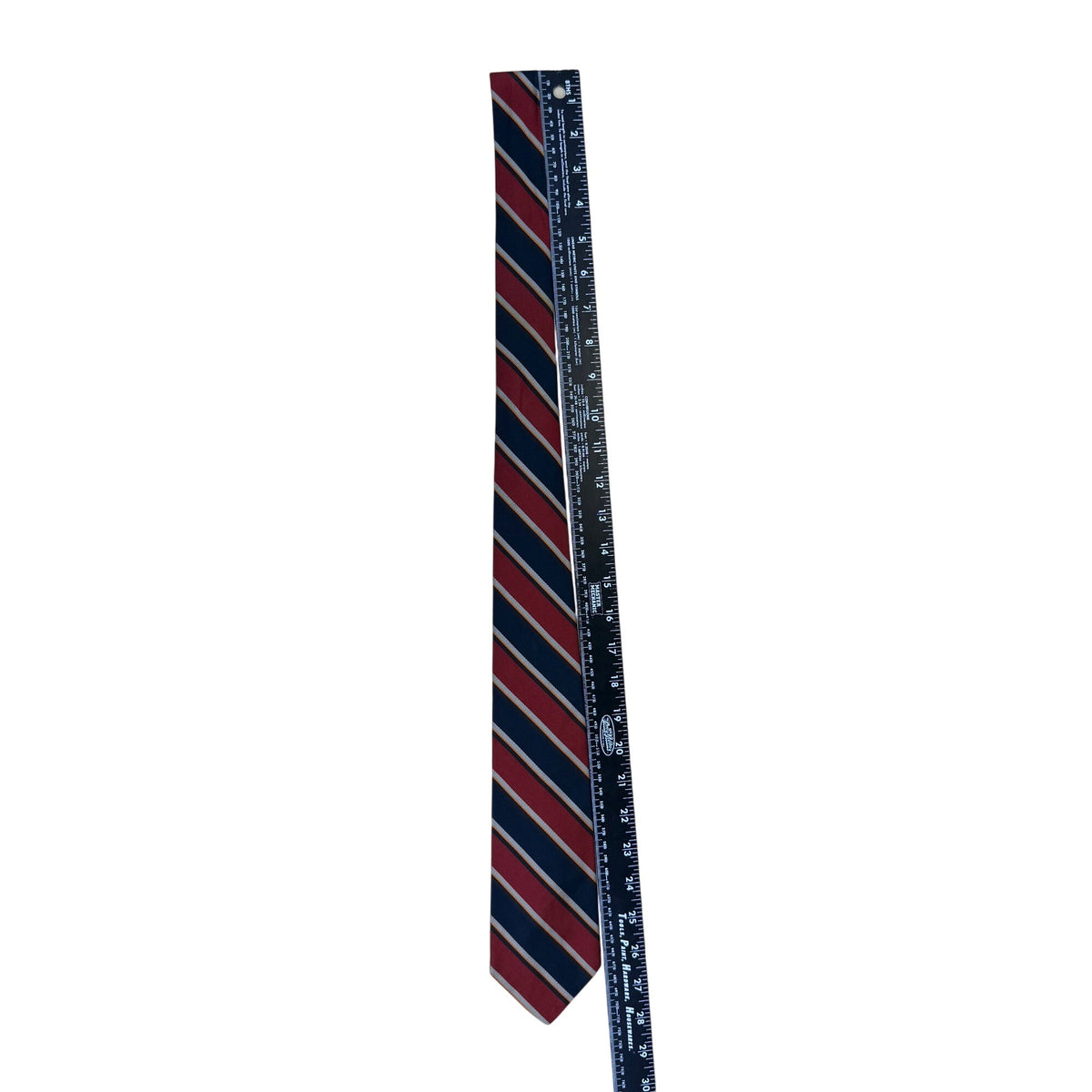 Vintage Brooks Brothers Red/Blue Silk Striped Tie 57" Classic Design USA-Made