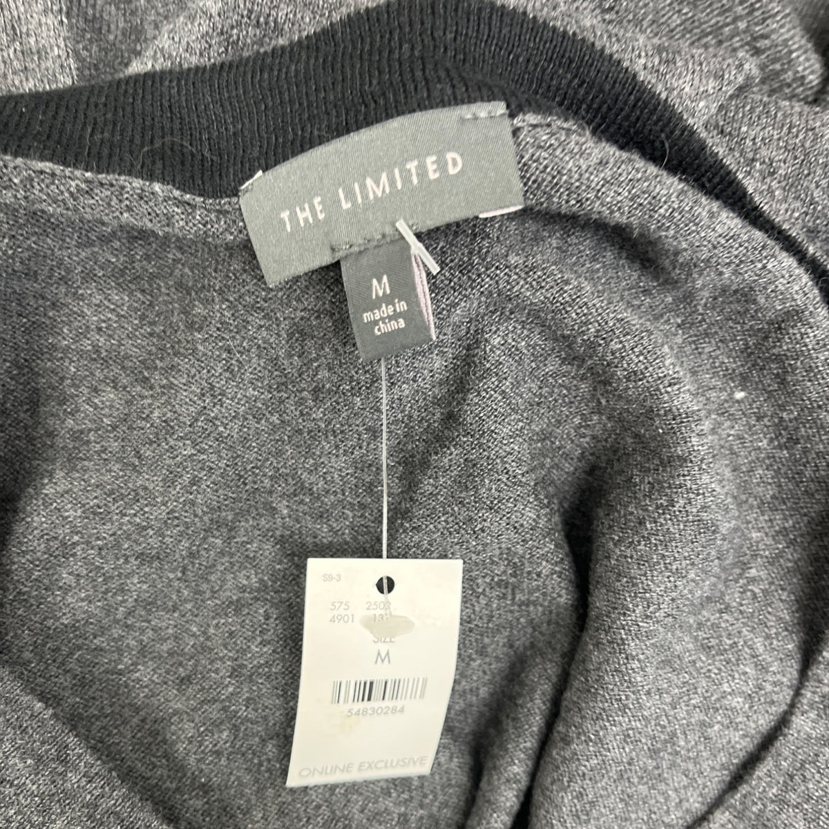 The Limited Womens Gray Sweater With Crowned Dog Graphic Size M - New