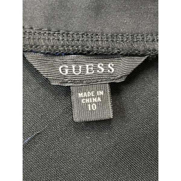 Guess Women's BlueSleeveless Agna Ottoman Bonded Dress Sz 10