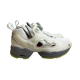 Reebok Youth Unisex White & Grey Instapump Fury 95 Running Shoes Sz 4