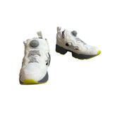 Reebok Youth Unisex White & Grey Instapump Fury 95 Running Shoes Sz 4