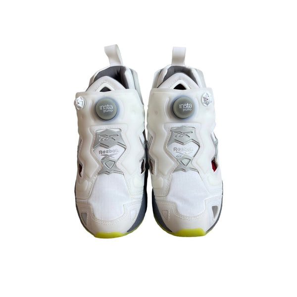Reebok Youth Unisex White & Grey Instapump Fury 95 Running Shoes Sz 4