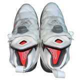 Reebok Youth Unisex White & Grey Instapump Fury 95 Running Shoes Sz 4