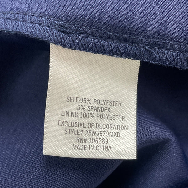 Blue Rain Navy Lace Overlay Fit & Flare Spaghetti Straps Women Dress Sz XS - New