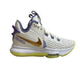 Nike Air Kids Zoom Summit White And Purple LeBron Witness V Sneakers Sz 4