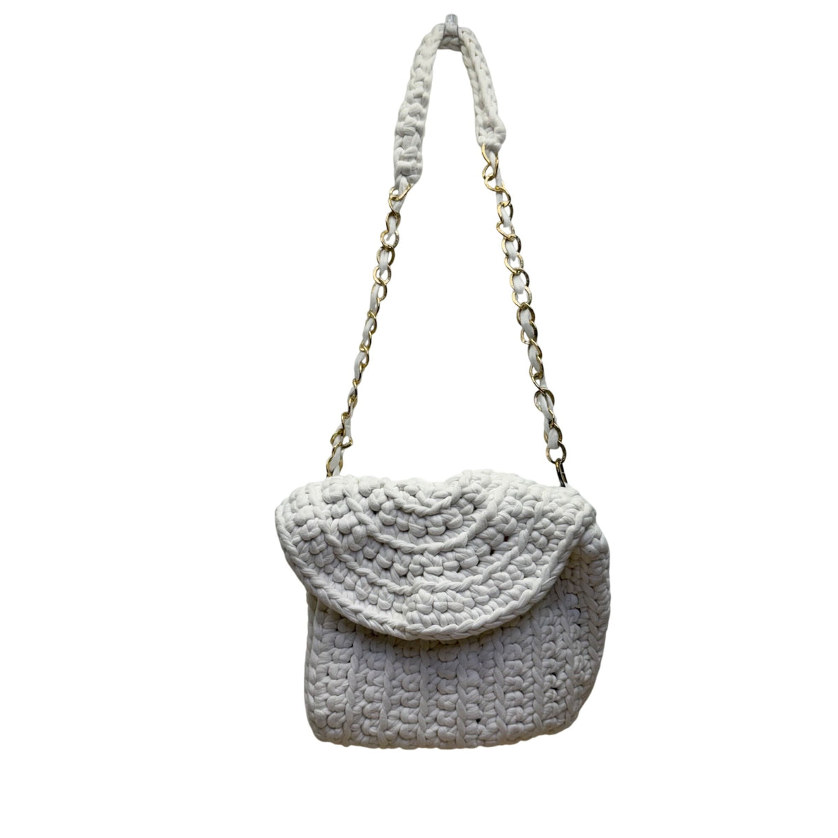 Handmade Pearl & Metal Beaded Handbag With Shoulder Strap Elegant Silver Accent