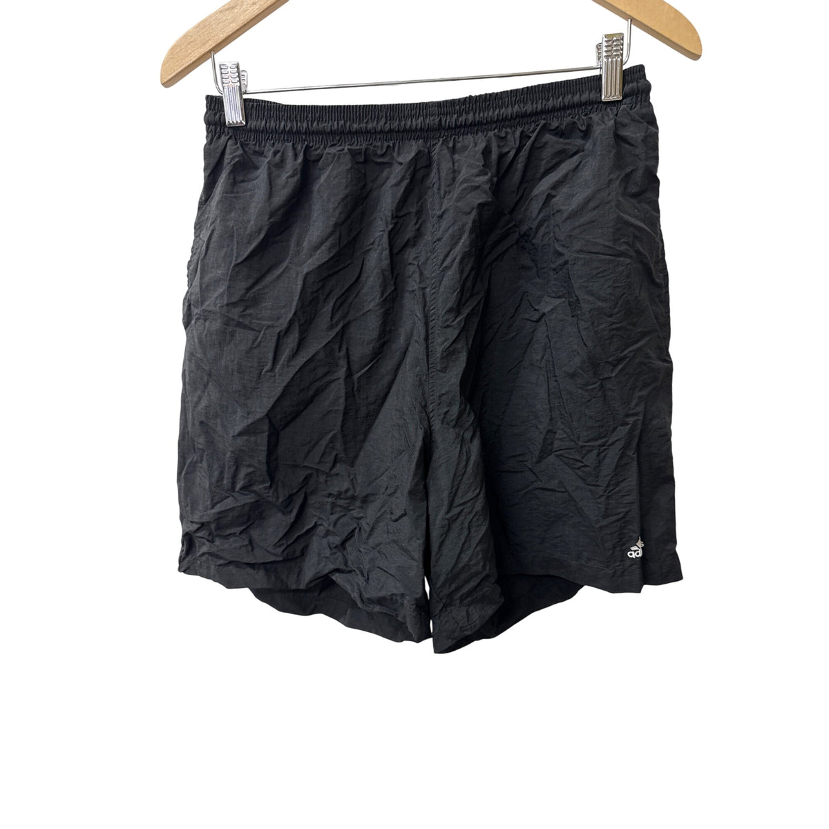 Adidas Mens Black Nylon Athletic Shorts Size L Lightweight Summer Wear Active
