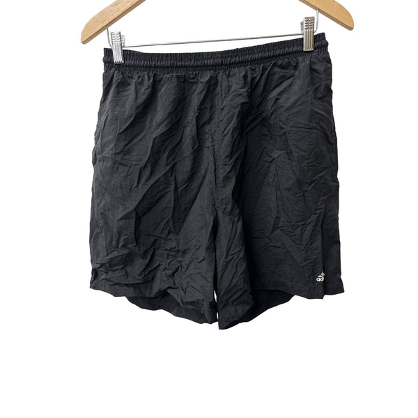 Adidas Mens Black Nylon Athletic Shorts Size L Lightweight Summer Wear Active