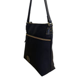 Dooney & Bourke Black Nylon With Adjustable Strap & Front Pocket Crossbody Bag
