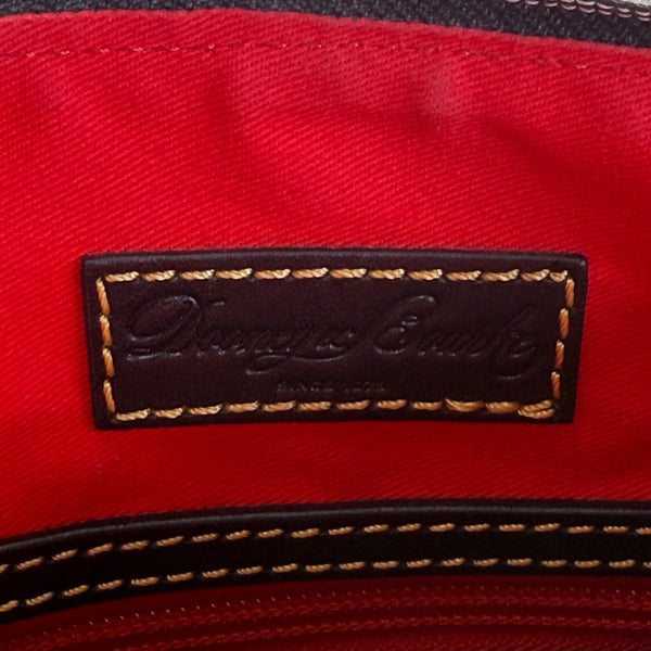 Dooney & Bourke Black Nylon With Adjustable Strap & Front Pocket Crossbody Bag