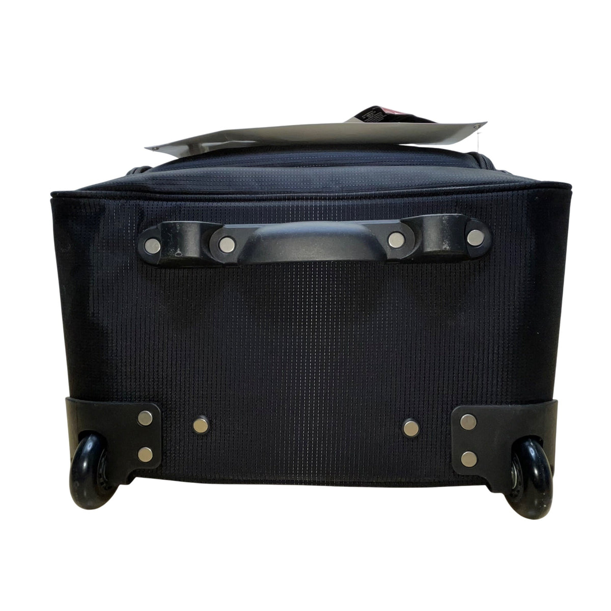 Ciao Unisex Black Nylon Under-The-Seat Spacious Rolling Travel Case