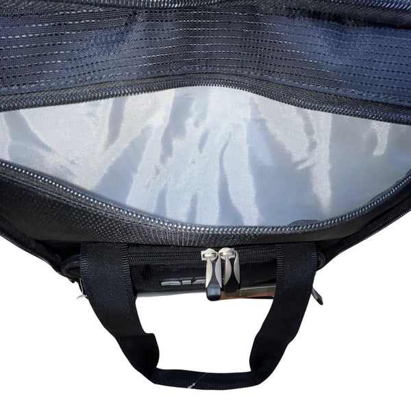 Ciao Unisex Black Nylon Under-The-Seat Spacious Rolling Travel Case