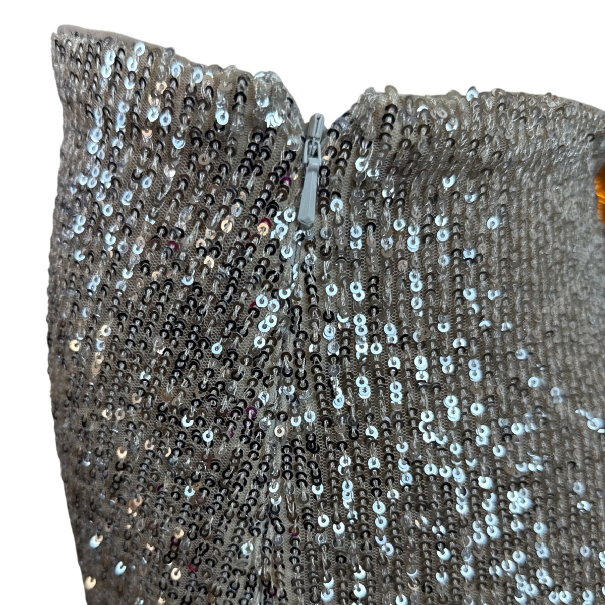 Banana Republic Women's Sequin Blazer & Mini Skirt Set Silver Sparkling Sz 8/10