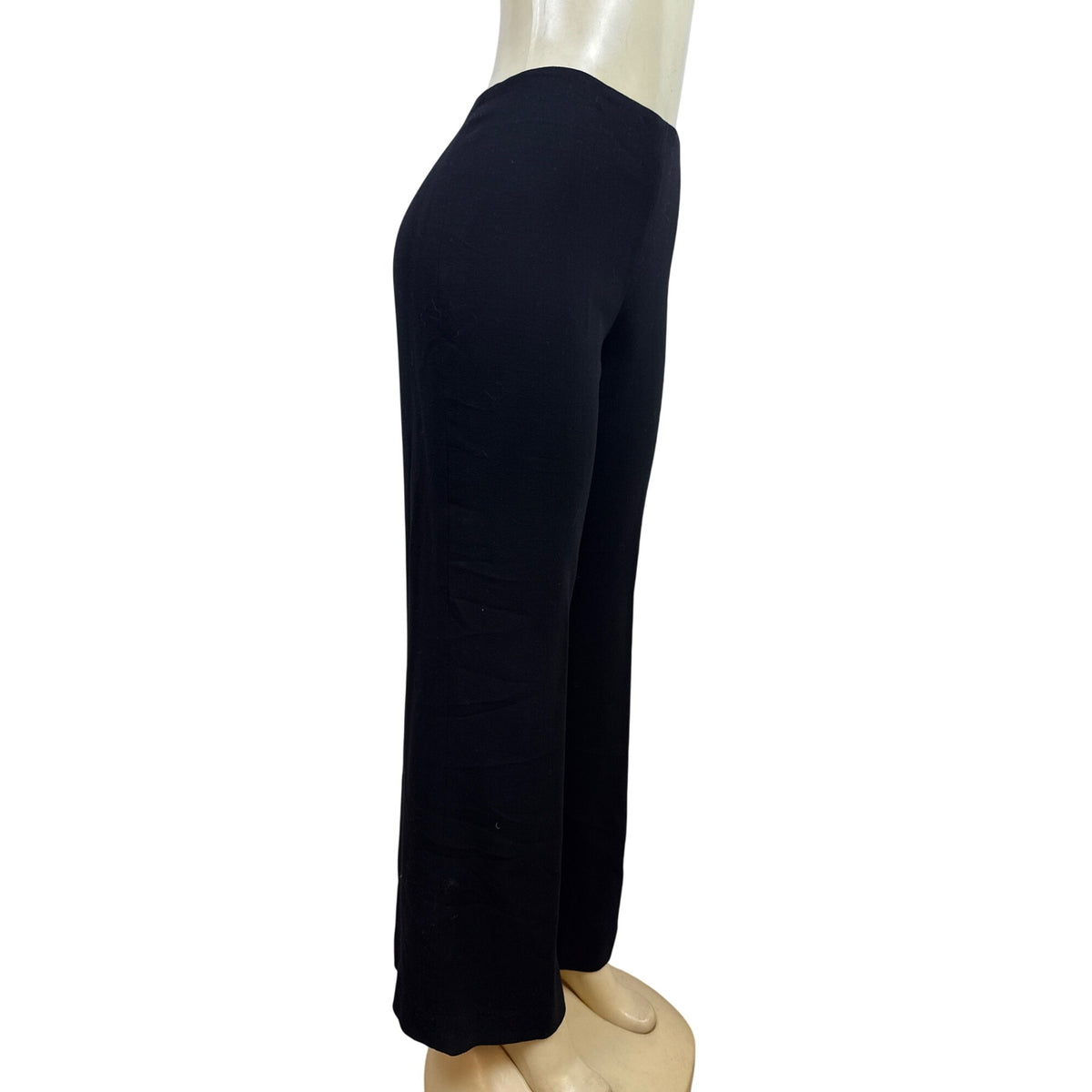 Carlisle Womens Navy Suit Set With Belted Blazer & Wide-Leg Pants Size 8
