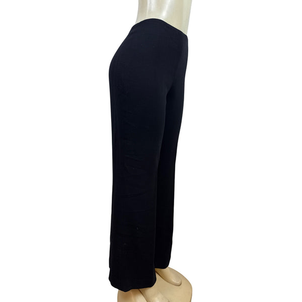 Carlisle Womens Navy Suit Set With Belted Blazer & Wide-Leg Pants Size 8