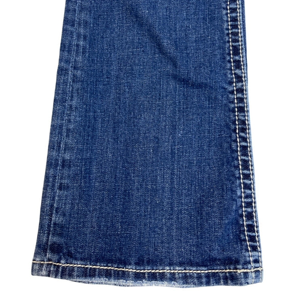 Be Rocks For Express Women's Blue  Medium Wash Rock Revival Bootcut Jeans Sz 2R