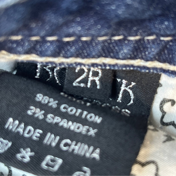 Be Rocks For Express Women's Blue  Medium Wash Rock Revival Bootcut Jeans Sz 2R