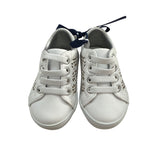 Janie And Jack Girls White Floral Cutout Sneakers Size 4 Comfortable Stylish Casual Shoes