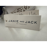 Janie And Jack Girls White Floral Cutout Sneakers Size 4 Comfortable Stylish Casual Shoes