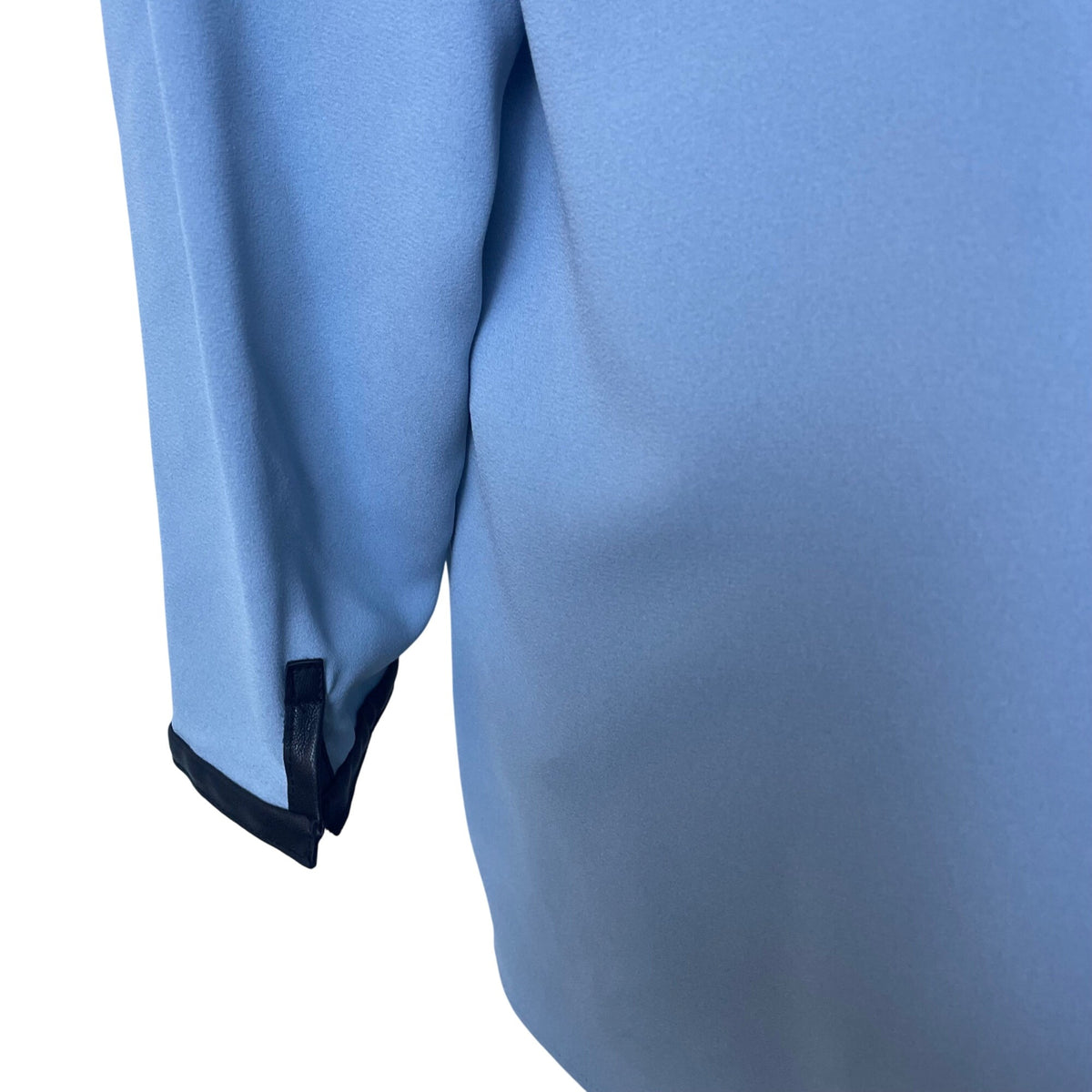 Alfani Womens Blue Polyester Button-Down Long-Sleeve Blouse Size 16