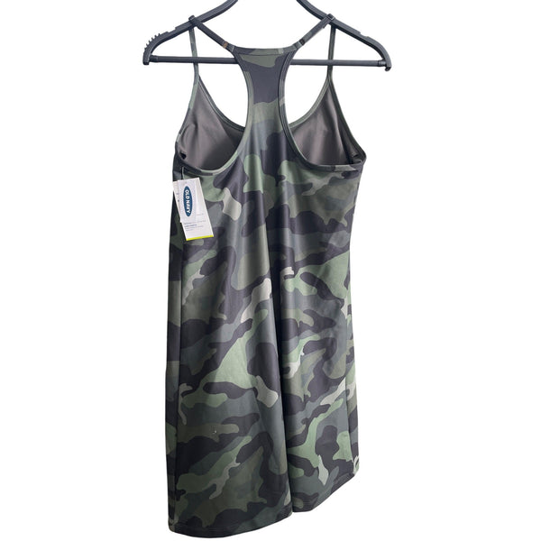 Old Navy Active Womens Camo Powersoft Tank Dress Medium Moisture-Wicking Stretchy NWT