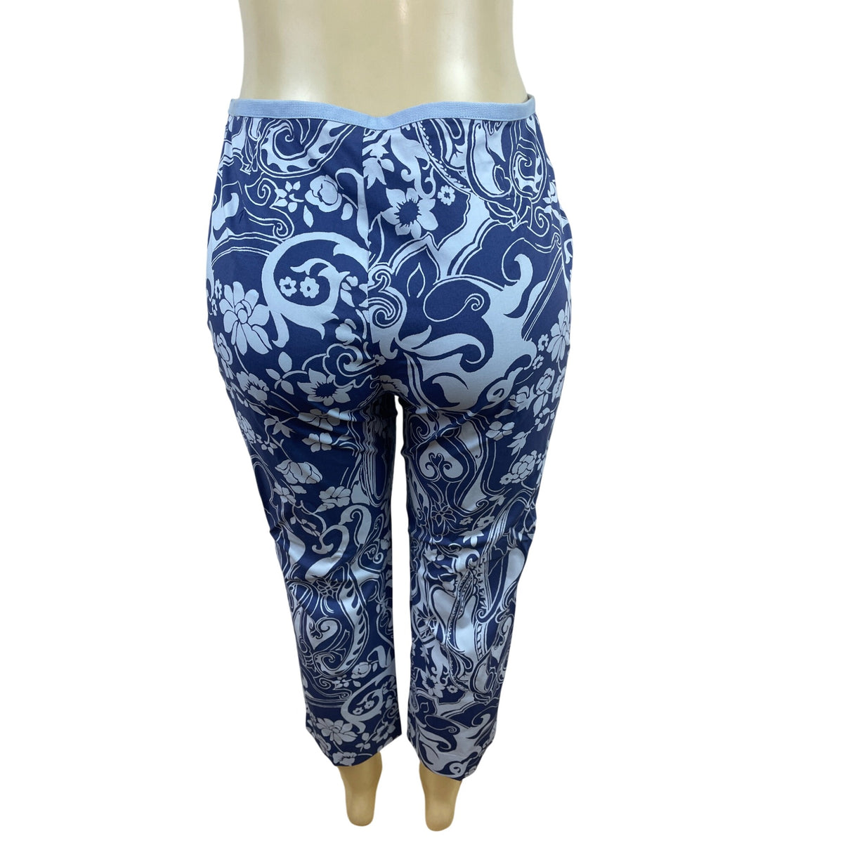 The Limited Women’s Blue & White Paisley Wrap Top & Capri Pants Set Sz S/6 - New