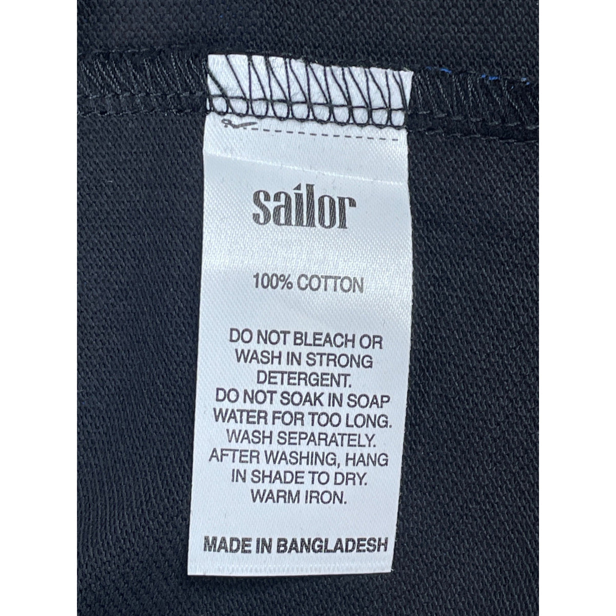 Sailor Men’s Black and Blue Monogram Polo Sz M - NWT