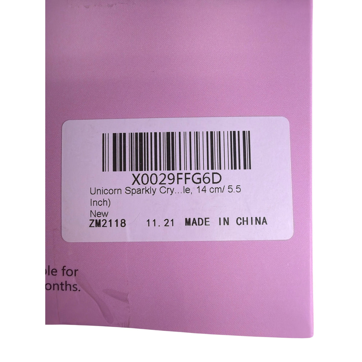 The Magical Unicorn Girls Pink Crystal Charm Bracelet 14 Cm Gift Box China