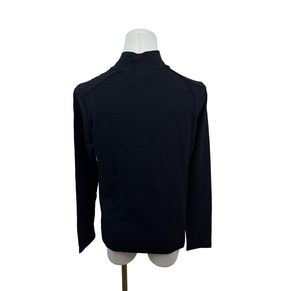 Liz Claiborne Women’s Black Mock Neck Long Sleeve Shirt Sz M - New