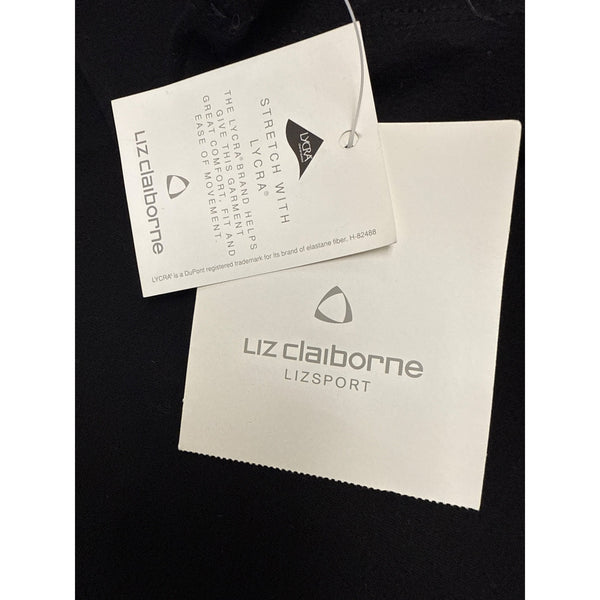 Liz Claiborne Women’s Black Mock Neck Long Sleeve Shirt Sz M - New
