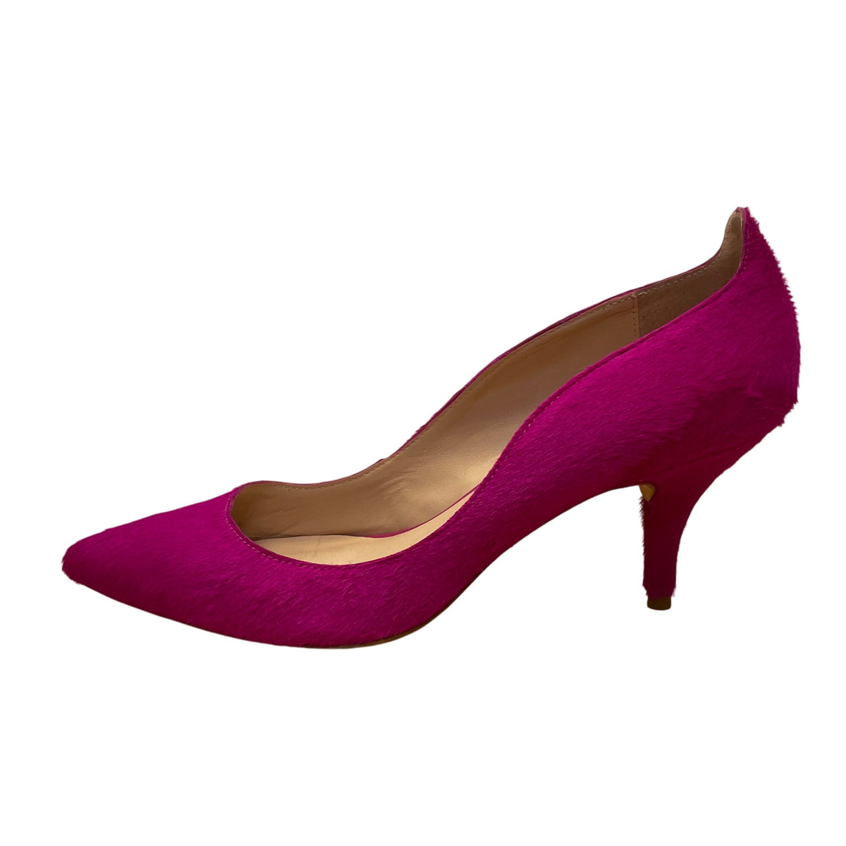 Loeffler Randall Women’s Magenta Pony style Pointed Toe Kitten Heels Size 9.5B