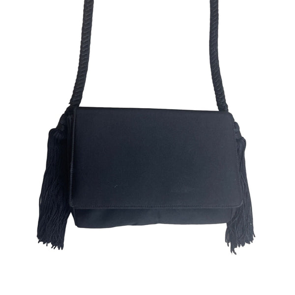 Vintage Morris Moskowitz Women's Black Crossbody Clutch Sz S
