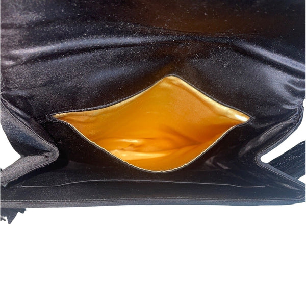 Vintage Morris Moskowitz Women's Black Crossbody Clutch Sz S