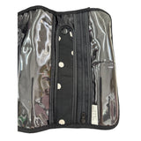 Polka Dot Black Travel Jewelry Case Roll-Up Nylon & PVC Organizer
