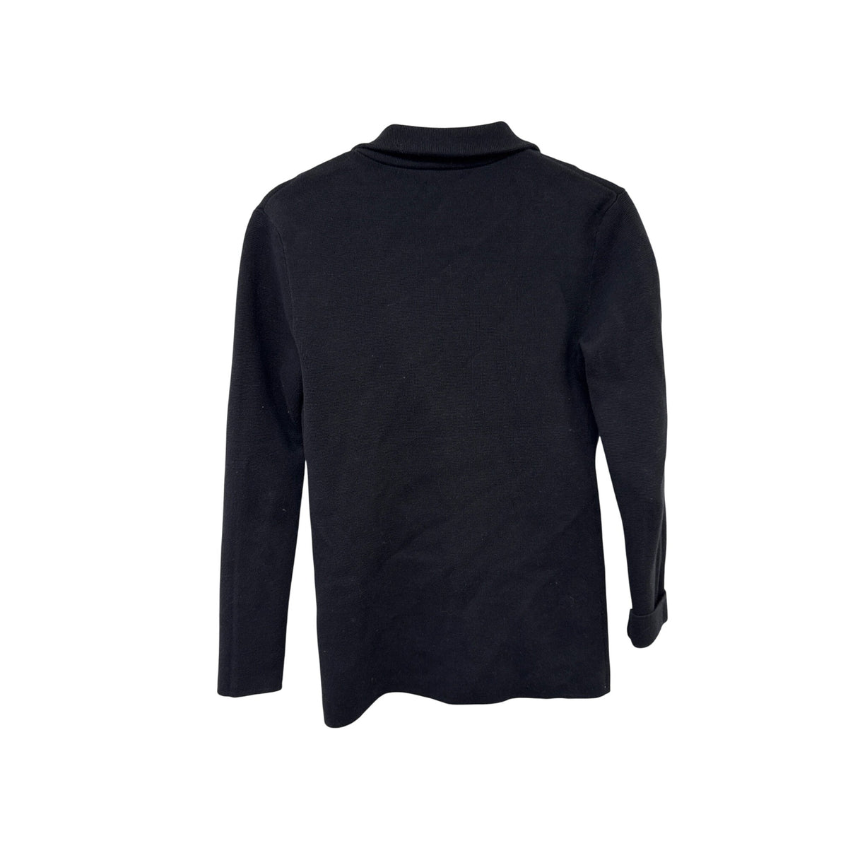 J.Crew Womens Black Cotton Blazer XXS Button-Front Waffle Knit Tailored Jacket