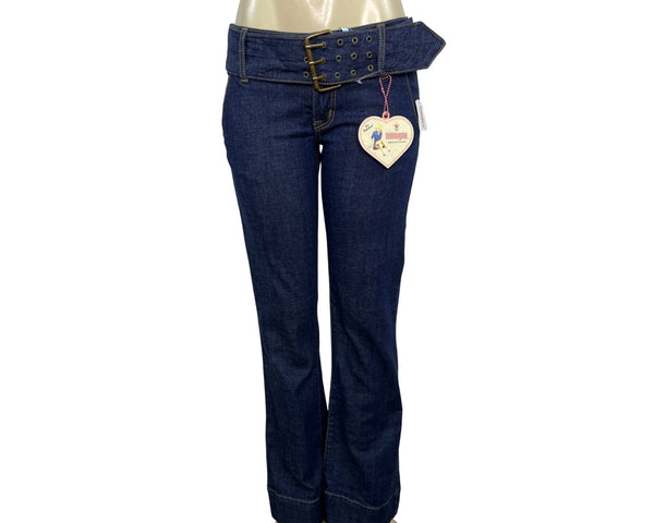 Bubblegum Women's Blue Dark Washed Bootcut Jeans Sz 7/8