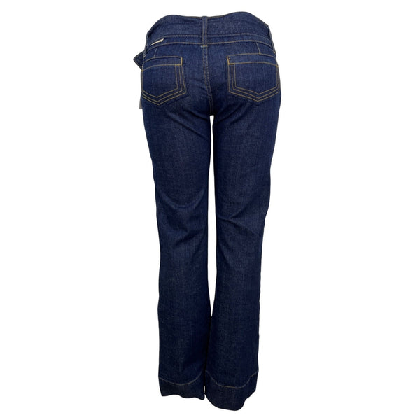 Bubblegum Women's Blue Dark Washed Bootcut Jeans Sz 7/8