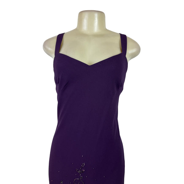 R&M Richard’s Women’s Purple Sleeveless Formal Dress With Matching Jacket Sz 8