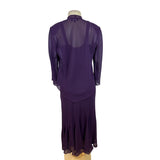 R&M Richard’s Women’s Purple Sleeveless Formal Dress With Matching Jacket Sz 8