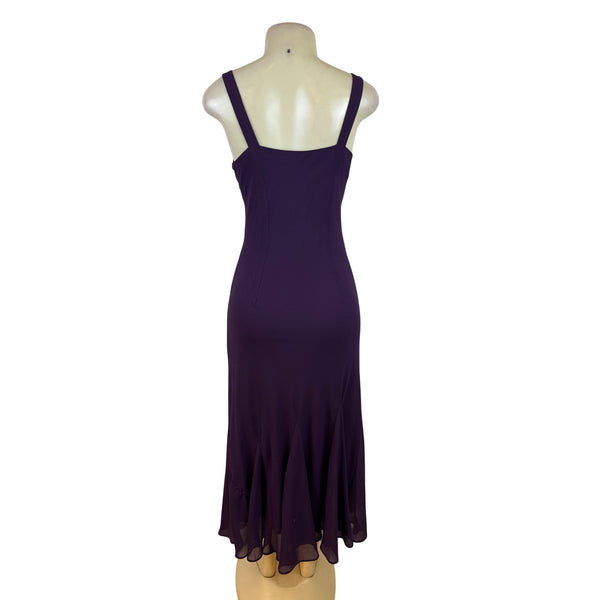 R&M Richard’s Women’s Purple Sleeveless Formal Dress With Matching Jacket Sz 8