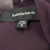 R&M Richard’s Women’s Purple Sleeveless Formal Dress With Matching Jacket Sz 8