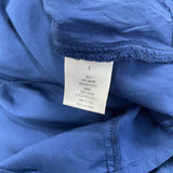 Blue Rain Women's Royal Blue Short Sleeve Blouson Dress With Embroidery Sz S