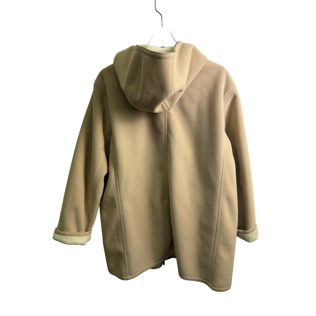 Van Heusen Mens Tan Polyester Hooded Fleece Zip Jacket XL Soft Warm Sherpa Lined Van Heusen Mens Tan Polyester Hooded Fleece Zip Jacket XL Soft Warm Sherpa Lined