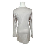 Tulip Womens Beige & Black Buttoned Cotton Long Sleeve Dress Sz L - New