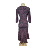 Lush Black Ditsy Floral Dress With Side Tie & Ruffled Hem Sz XS - New