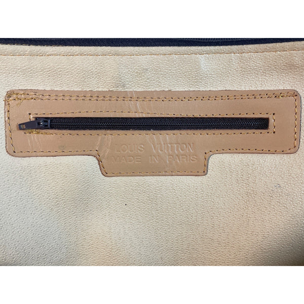 Louis Vuitton Monogram Canvas Alma PM Tote Brown Leather Gold-Tone Hardware Sz M