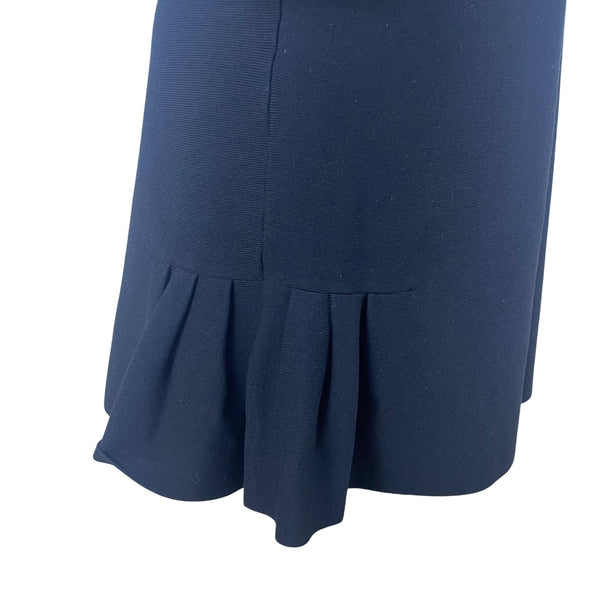 Ann Taylor Women's Black Long Sleeve A-Line Ruffle Hem Dress Size M